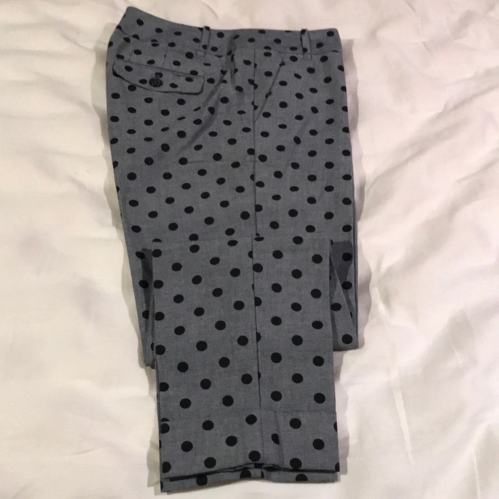 Women’s jcrew polka dot dress pants size 2